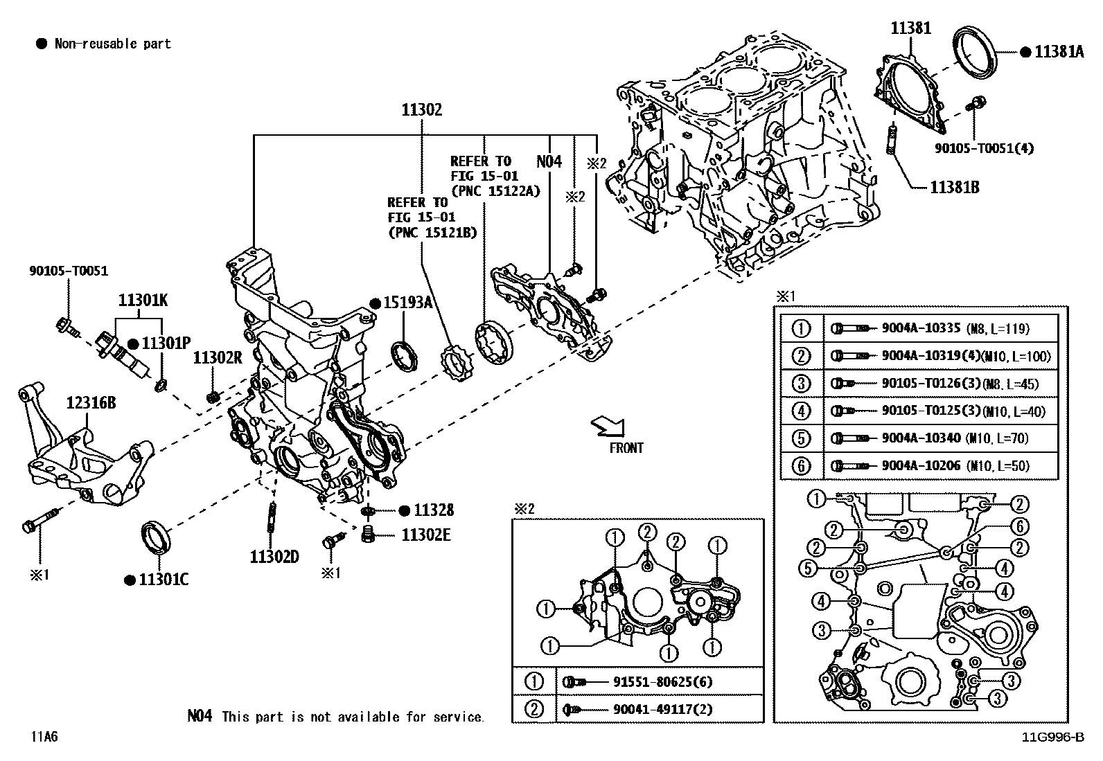 1106 — TIMING GEAR COVER & REAR END PLATE