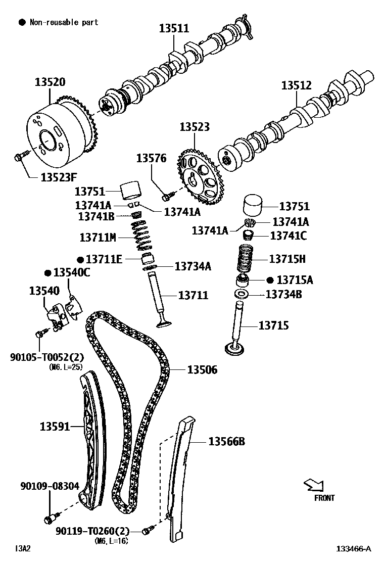 1302 — CAMSHAFT & VALVE