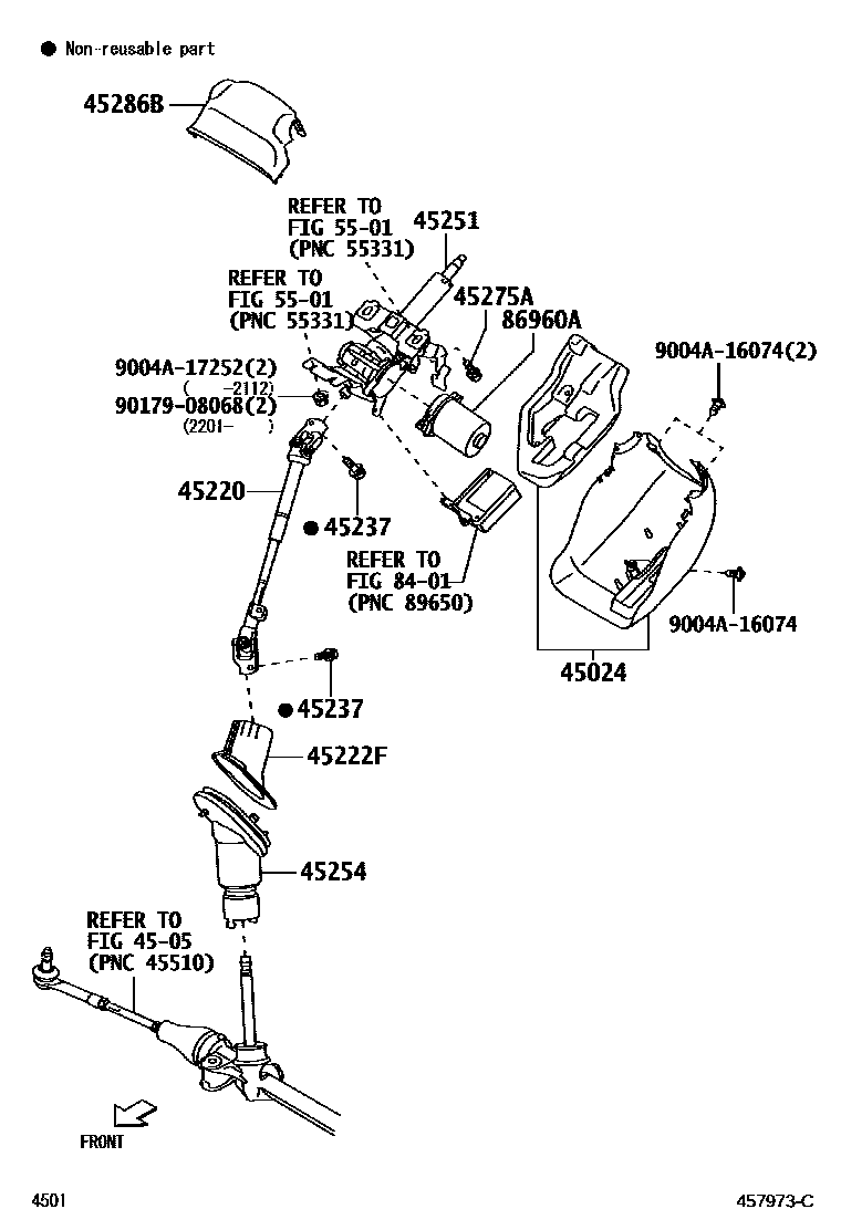 4501 — STEERING COLUMN & SHAFT