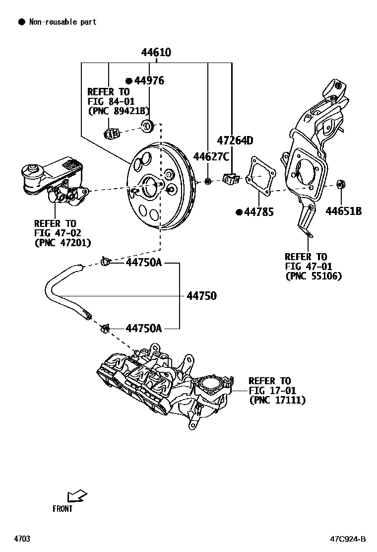 4703 — BRAKE BOOSTER & VACUUM TUBE