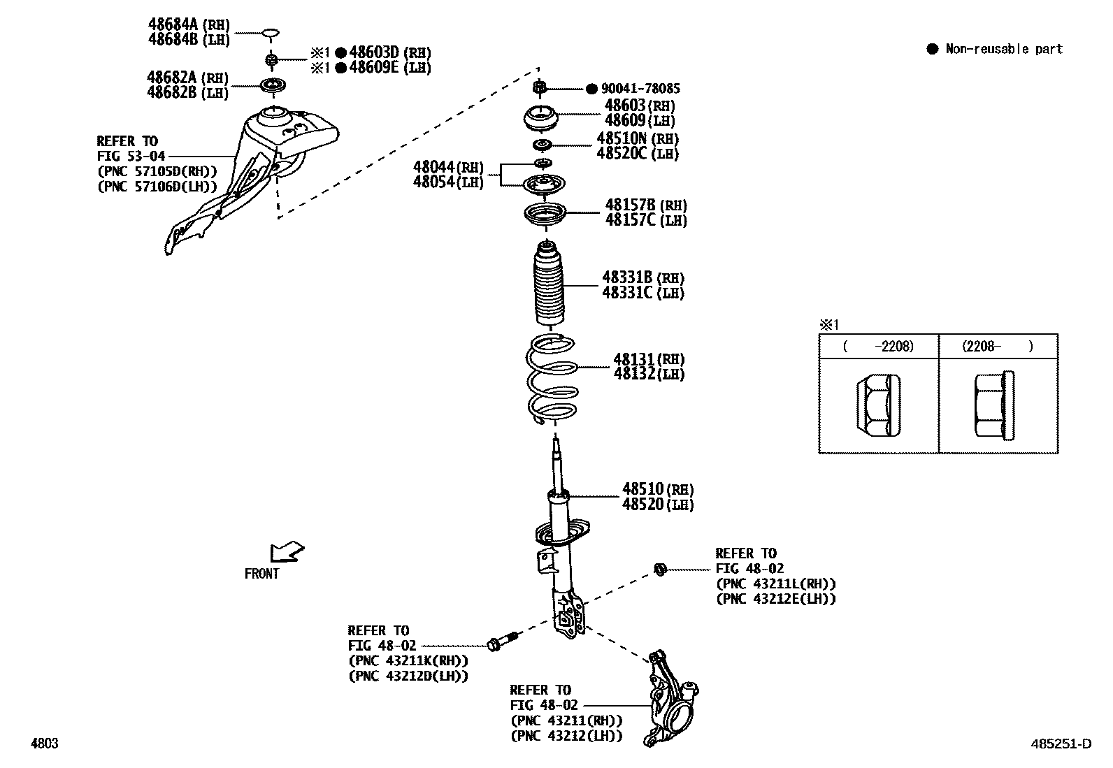 4803 — FRONT SPRING & SHOCK ABSORBER