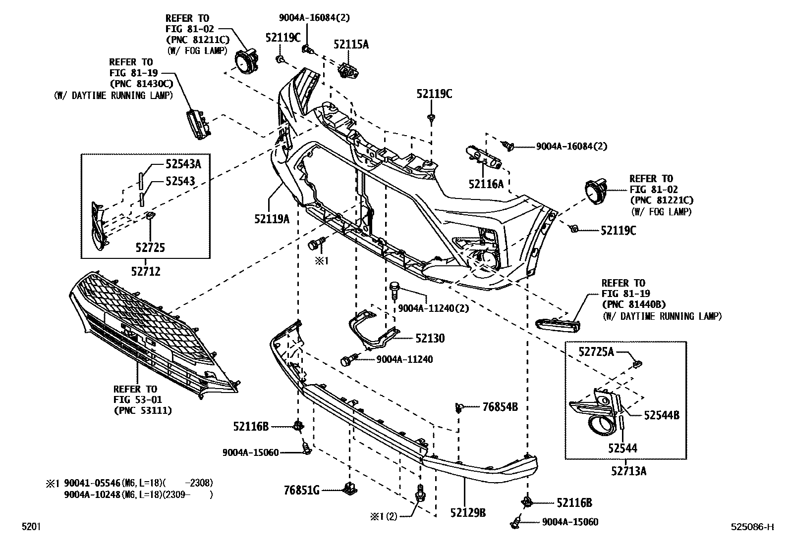 5201 — FRONT BUMPER & BUMPER STAY
