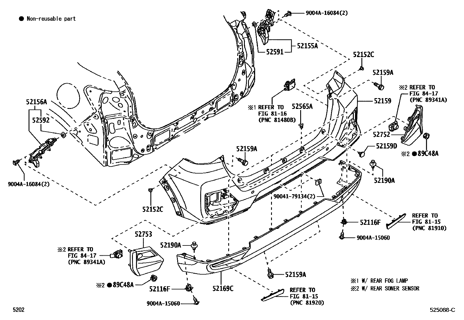 5202 — REAR BUMPER & BUMPER STAY