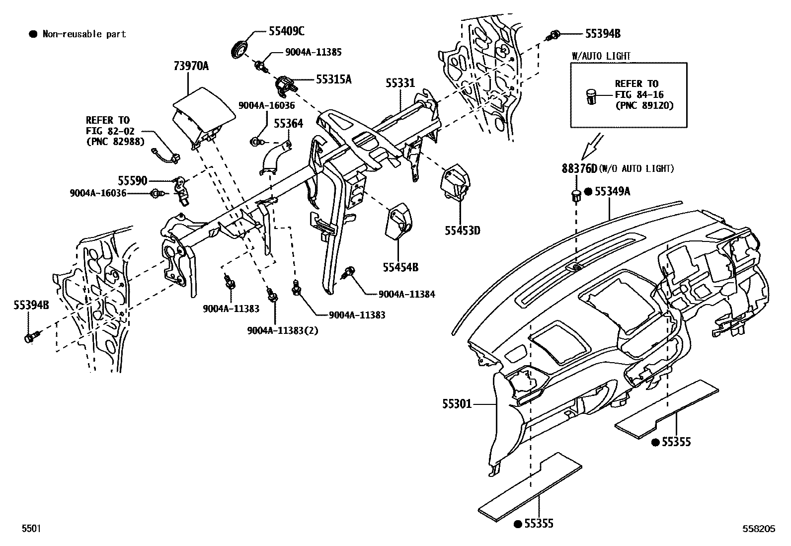 5501 — INSTRUMENT PANEL & GLOVE COMPARTMENT