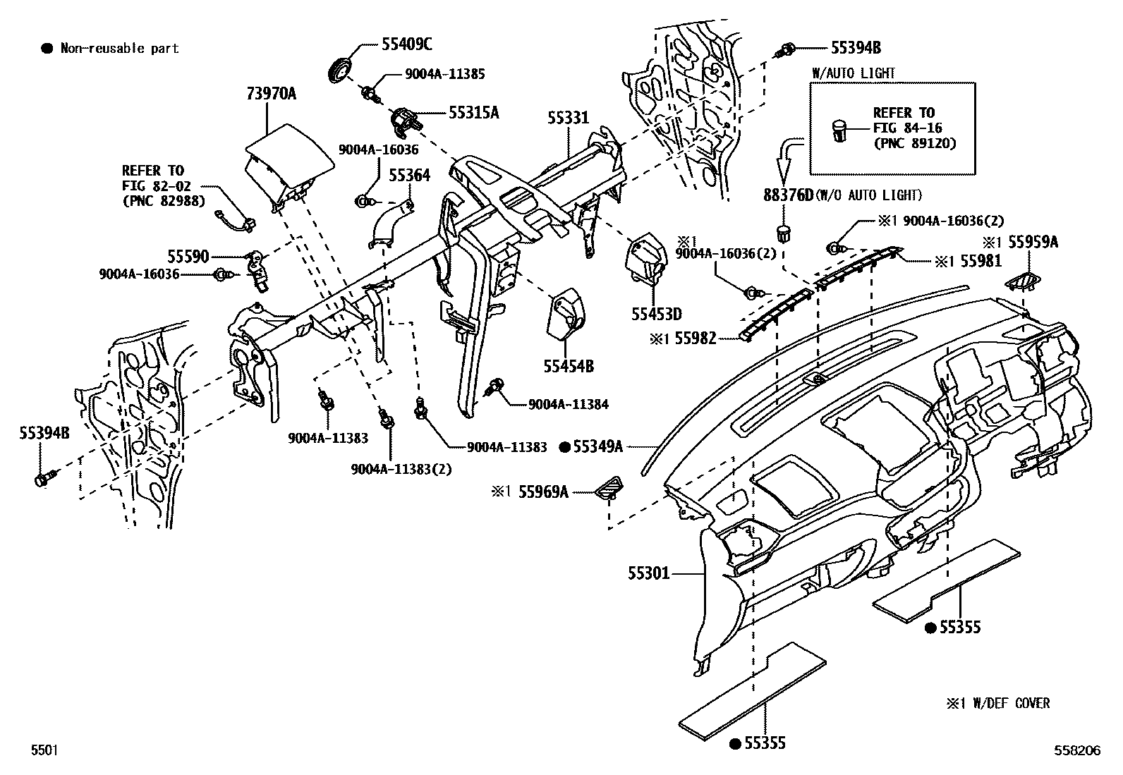 5501 — INSTRUMENT PANEL & GLOVE COMPARTMENT