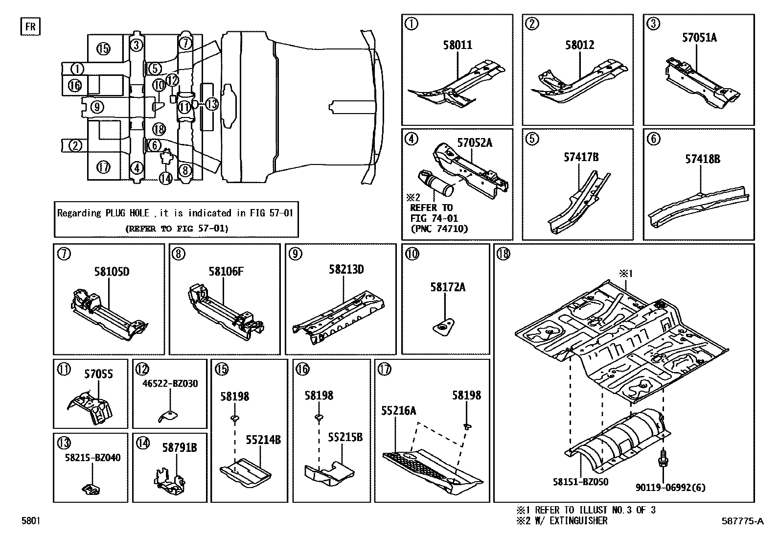 5801 — FLOOR PAN & LOWER BACK PANEL