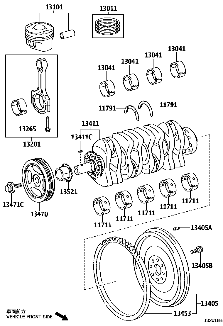 1301 — CRANKSHAFT & PISTON