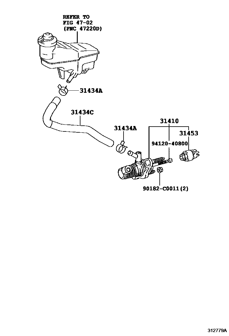 3103 — CLUTCH MASTER CYLINDER