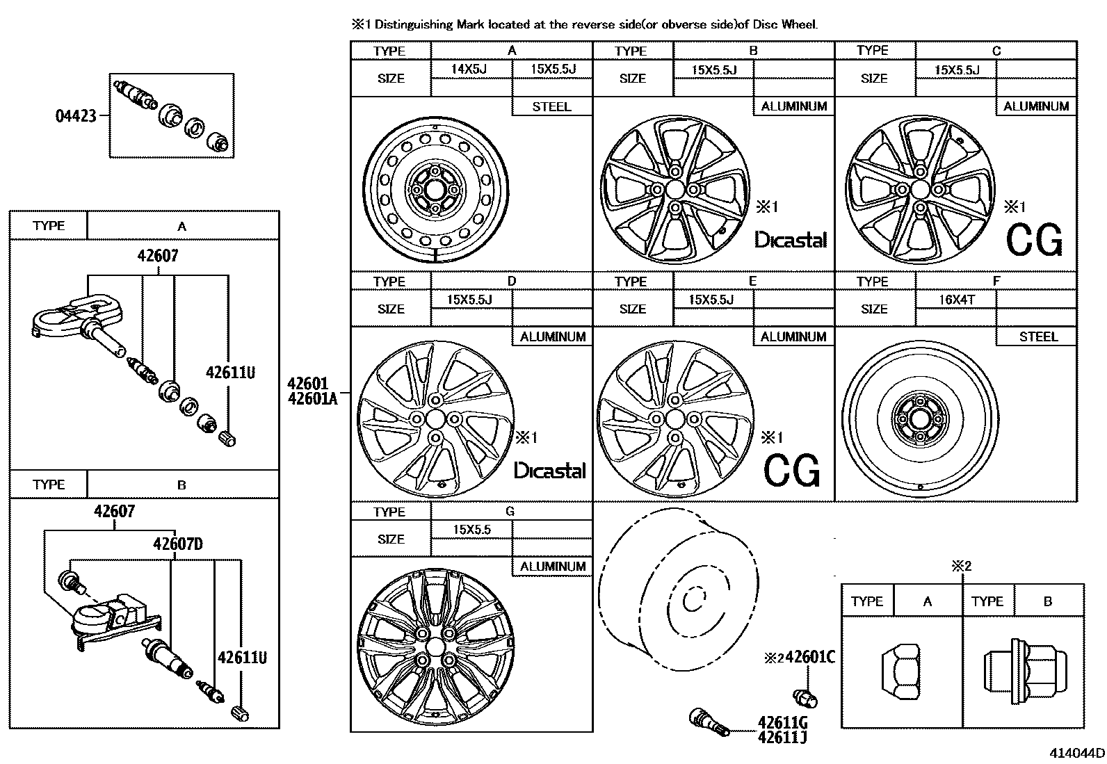 4103 — DISC WHEEL & WHEEL CAP