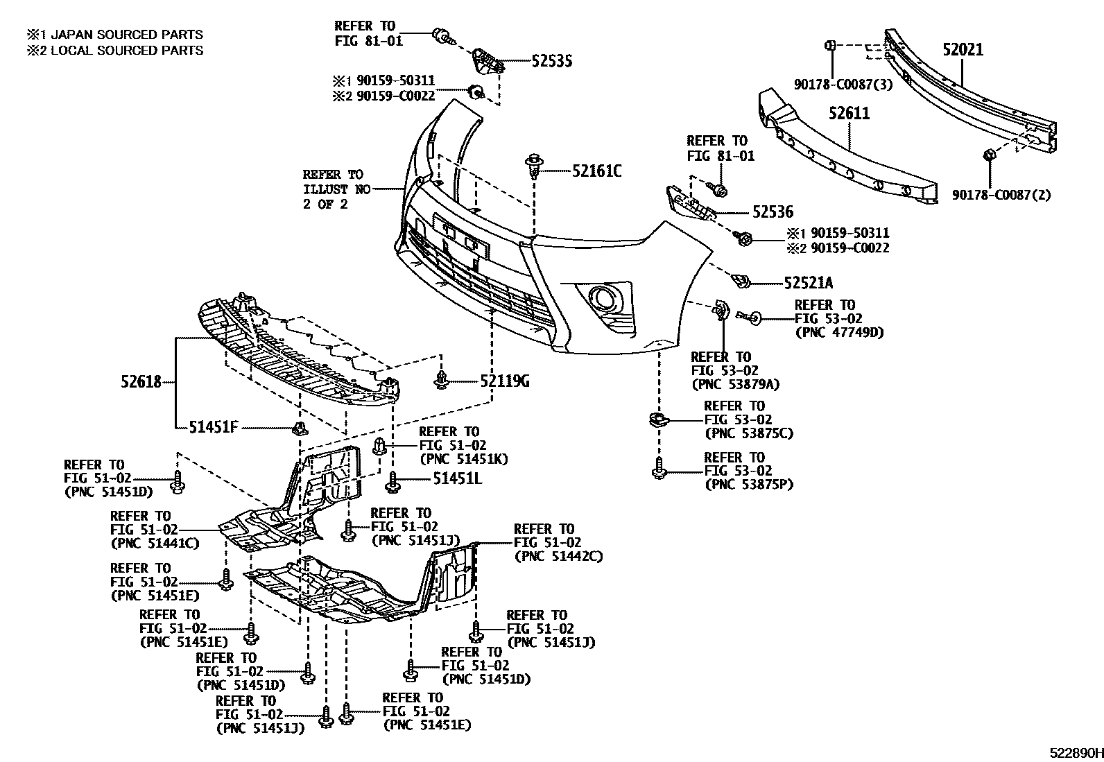 5201 — FRONT BUMPER & BUMPER STAY