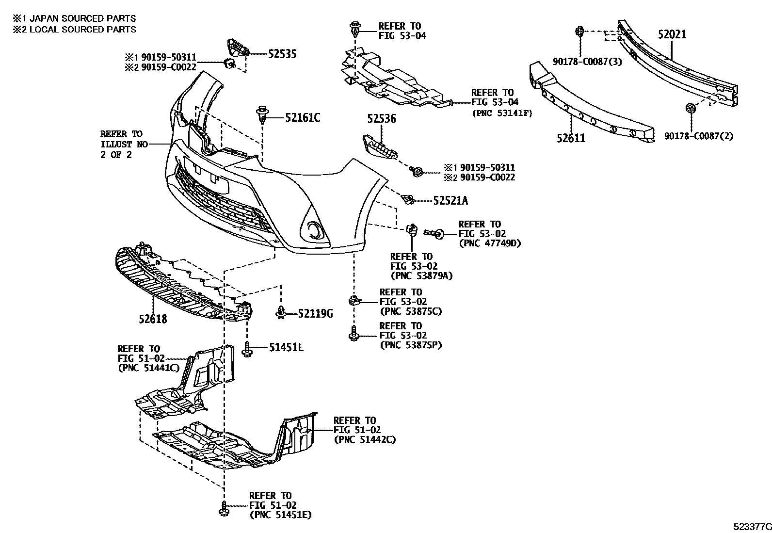 5201 — FRONT BUMPER & BUMPER STAY