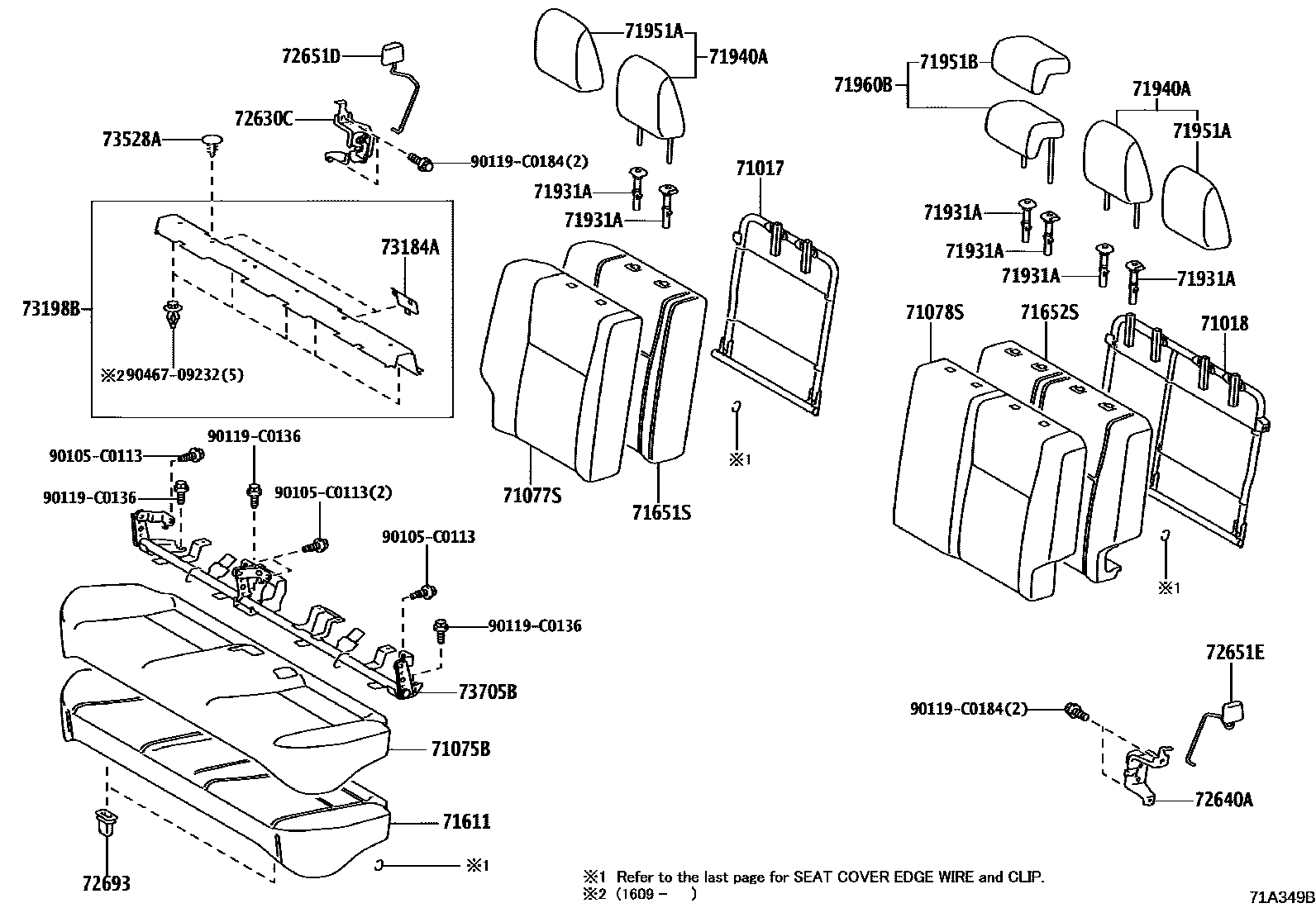 7102 — REAR SEAT & SEAT TRACK