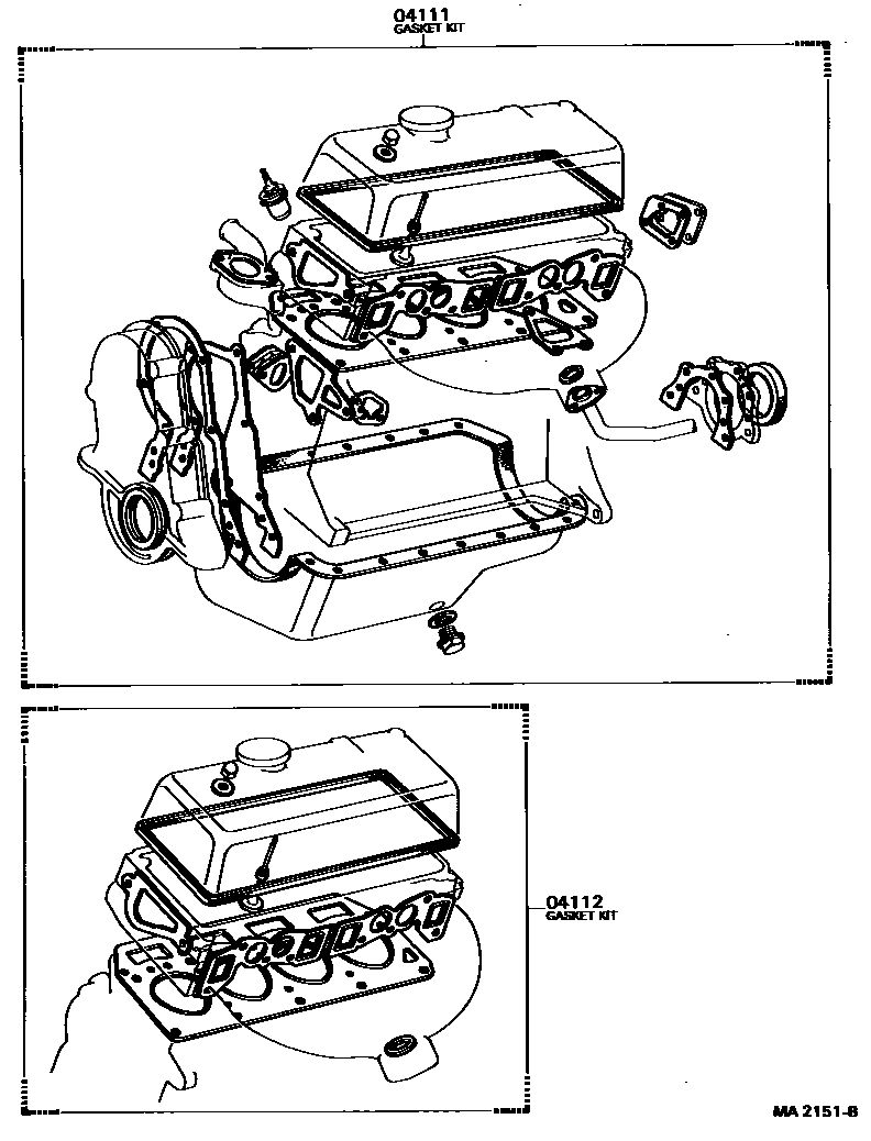 1103 — ENGINE OVERHAUL GASKET KIT