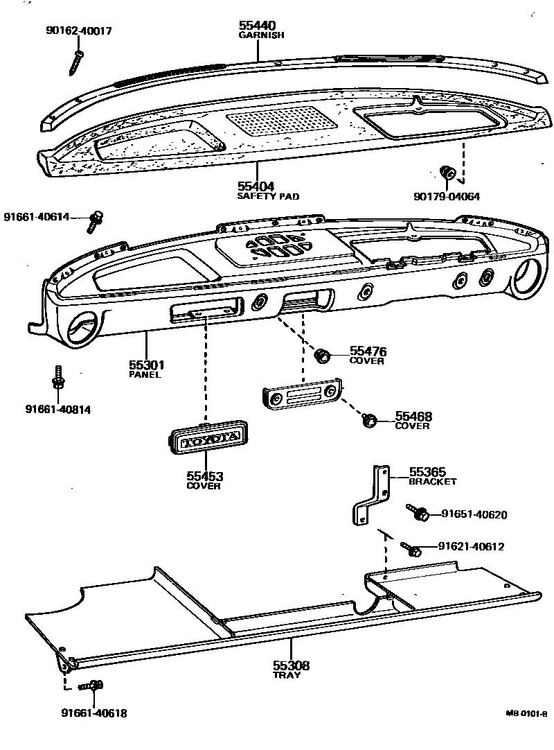 5501 — INSTRUMENT PANEL & GLOVE COMPARTMENT