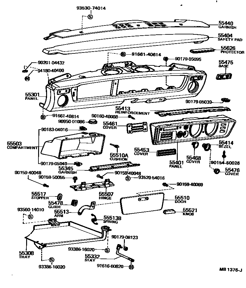 5501 — INSTRUMENT PANEL & GLOVE COMPARTMENT