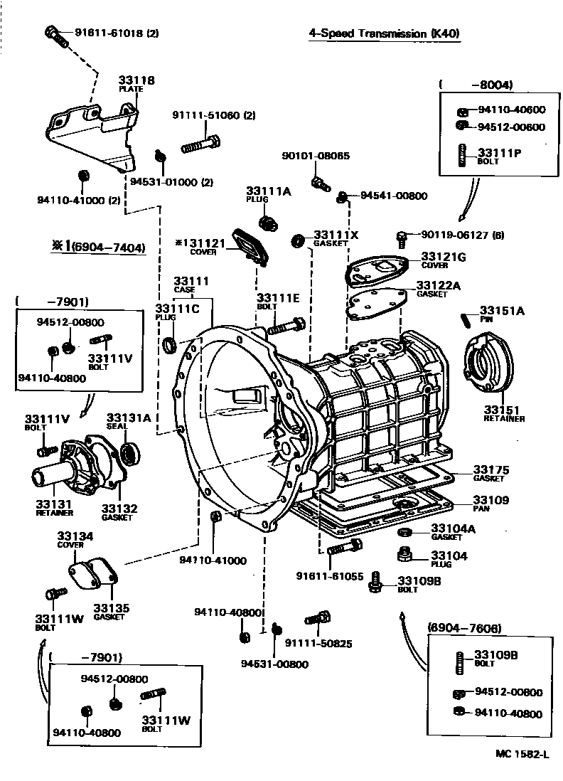 3302 — CLUTCH HOUSING & TRANSMISSION CASE (MTM)