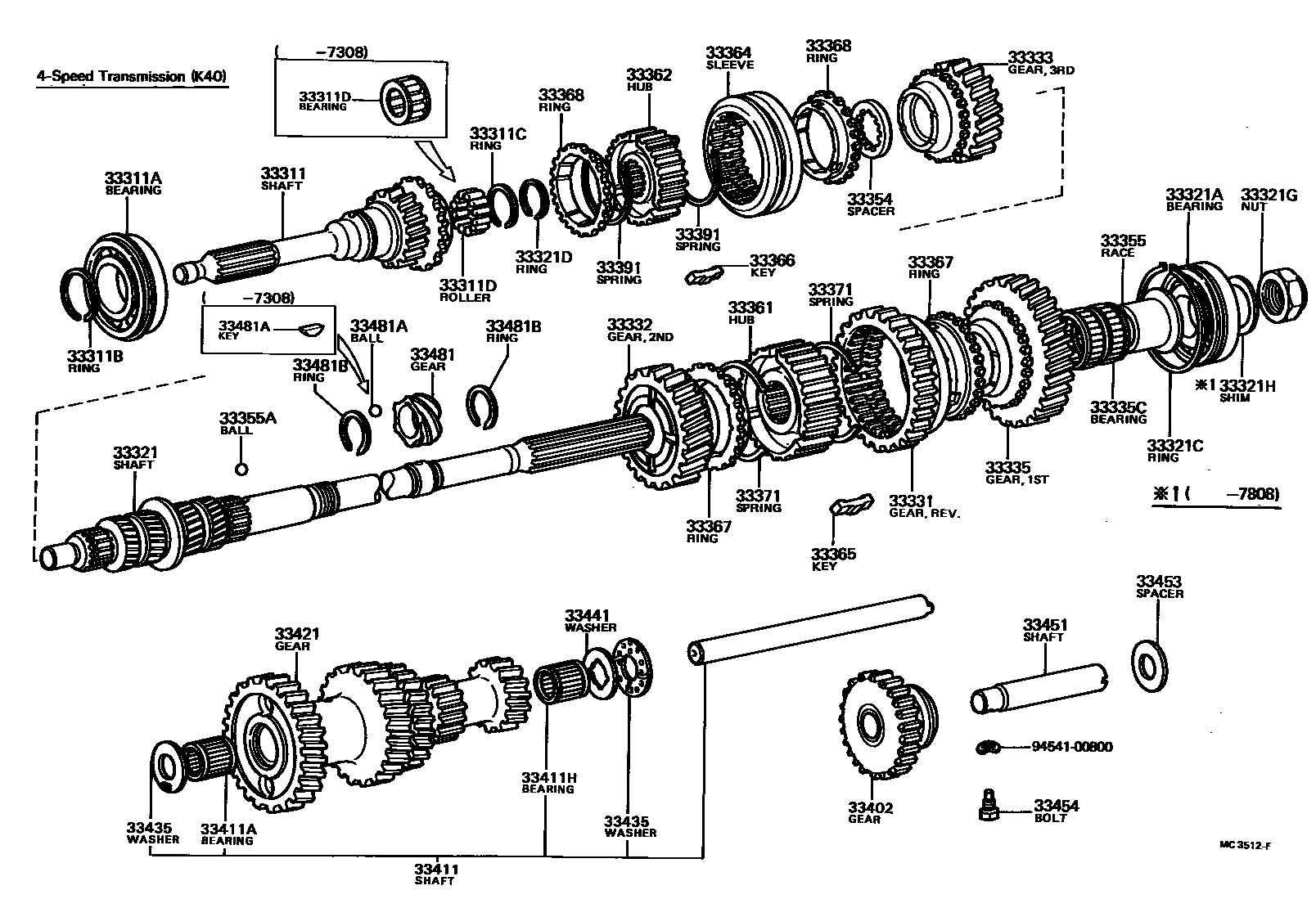 3305 — TRANSMISSION GEAR (MTM)