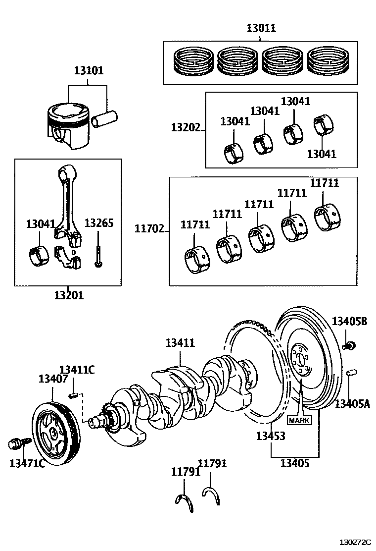 1301 — CRANKSHAFT & PISTON