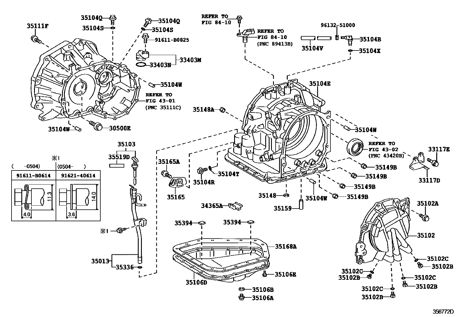 3503 — TRANSMISSION CASE & OIL PAN (ATM)