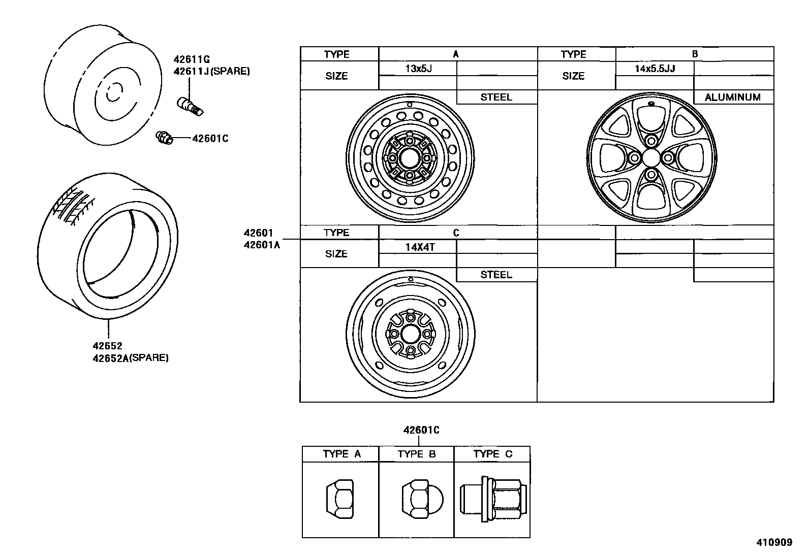 4103 — DISC WHEEL & WHEEL CAP