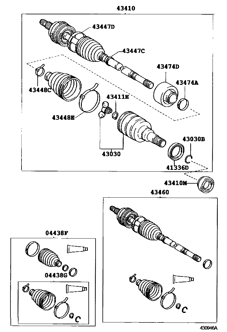 4302 — FRONT DRIVE SHAFT