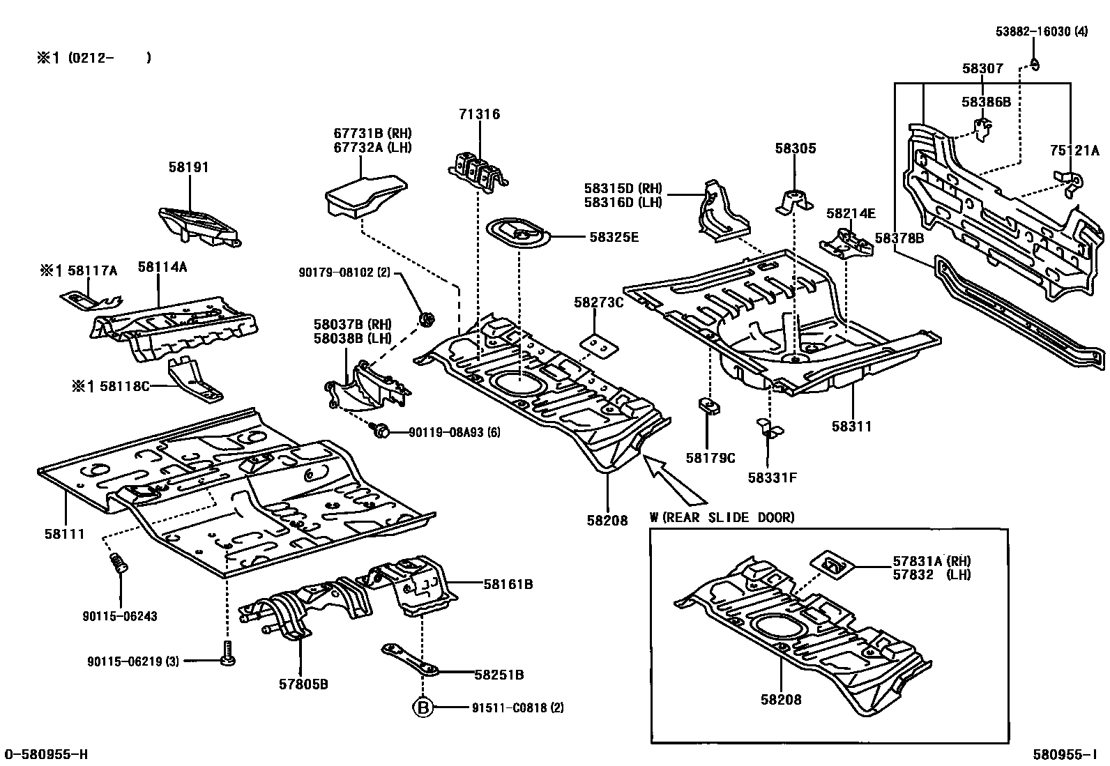 5801 — FLOOR PAN & LOWER BACK PANEL