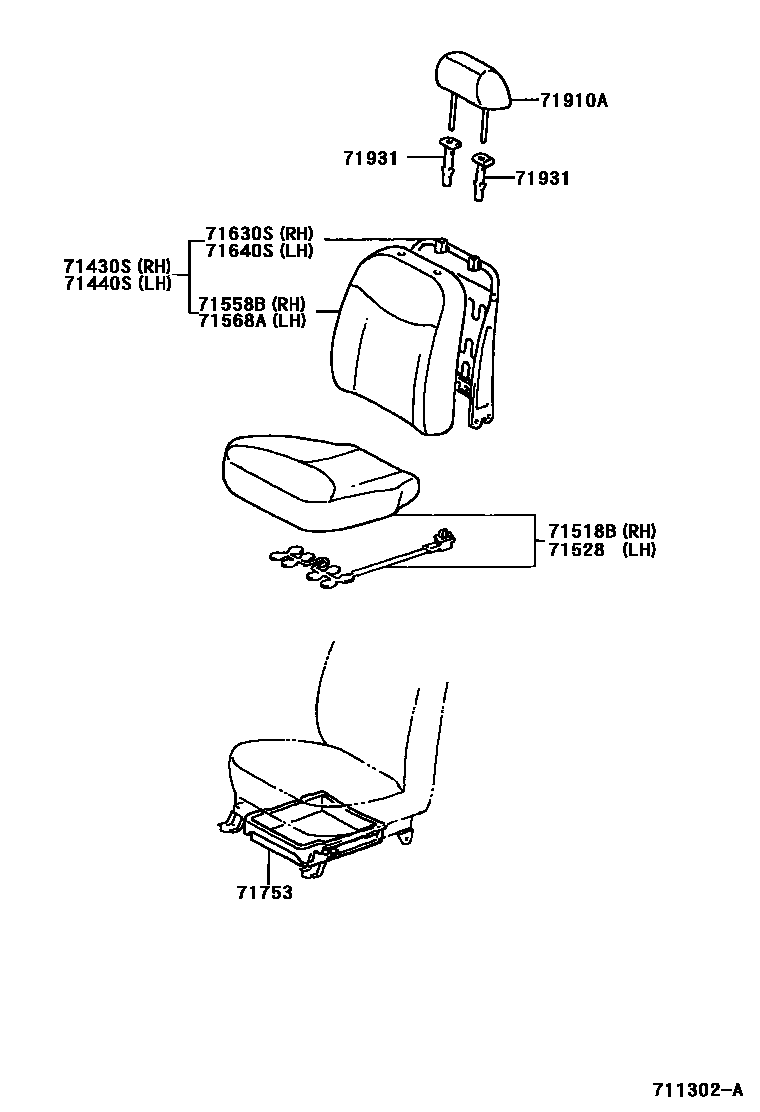 7101 — FRONT SEAT & SEAT TRACK