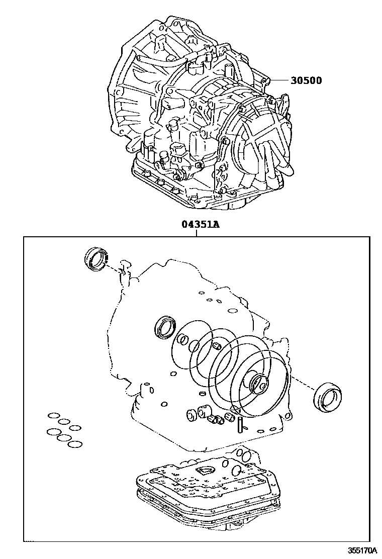 3501 — TRANSAXLE OR TRANSMISSION ASSY & GASKET KIT (ATM)