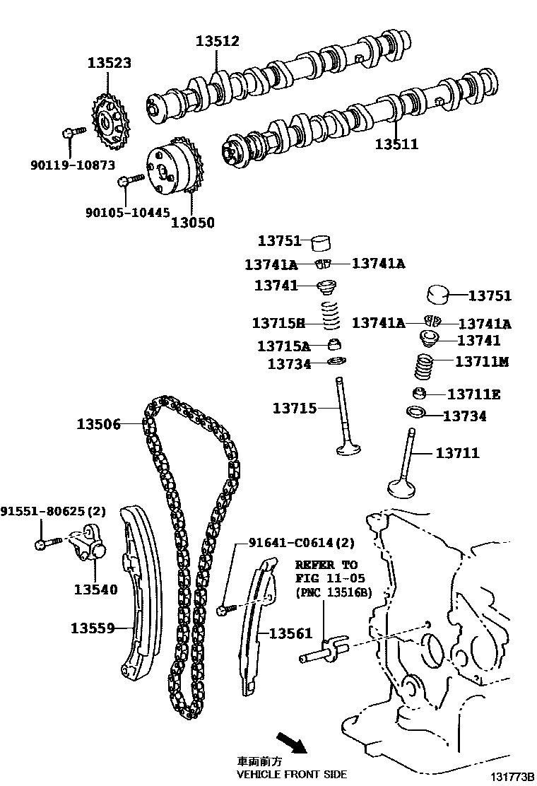1302 — CAMSHAFT & VALVE