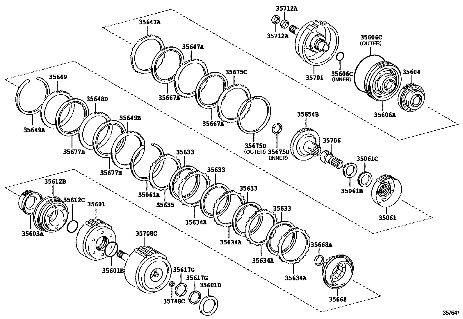3507 — BRAKE BAND & MULTIPLE DISC CLUTCH (ATM)