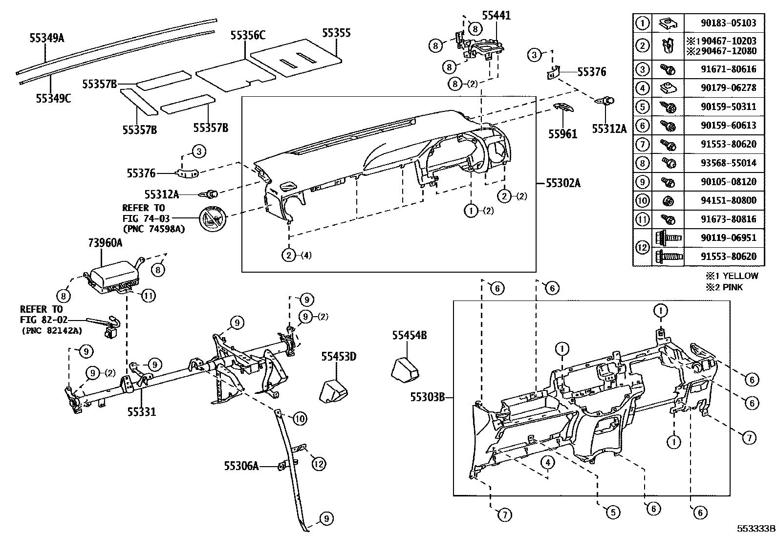 5501 — INSTRUMENT PANEL & GLOVE COMPARTMENT