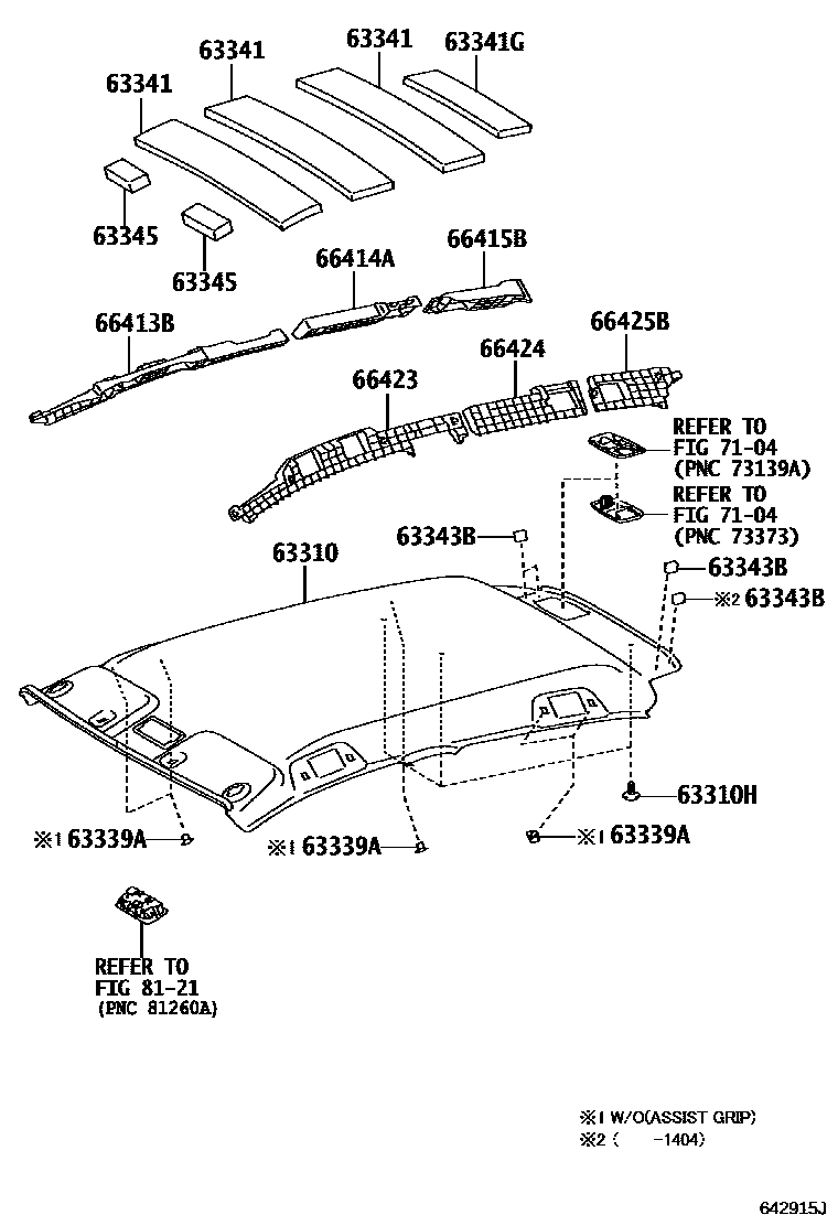 6402 — ROOF HEADLINING & SILENCER PAD