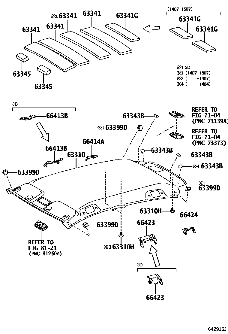 6402 — ROOF HEADLINING & SILENCER PAD