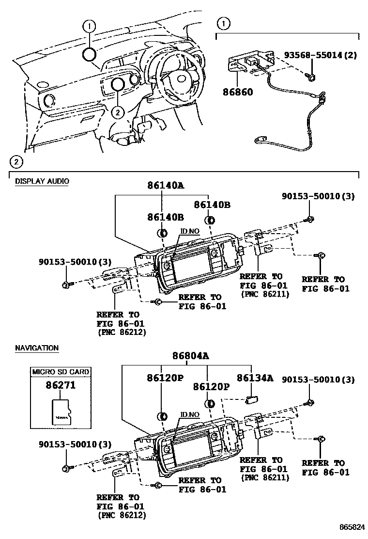 8603 — NAVIGATION & FRONT MONITOR DISPLAY