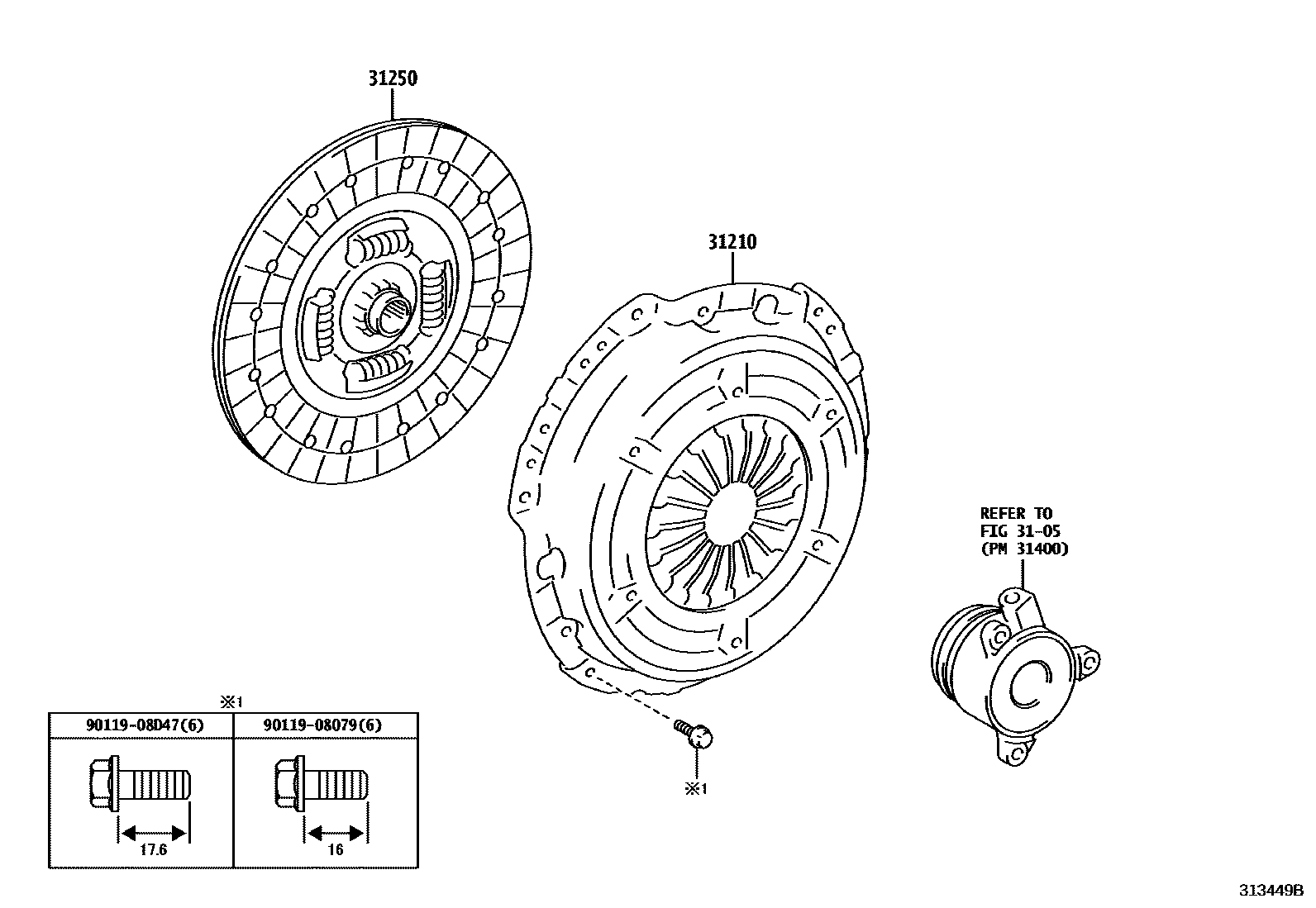 3101 — CLUTCH & RELEASE FORK