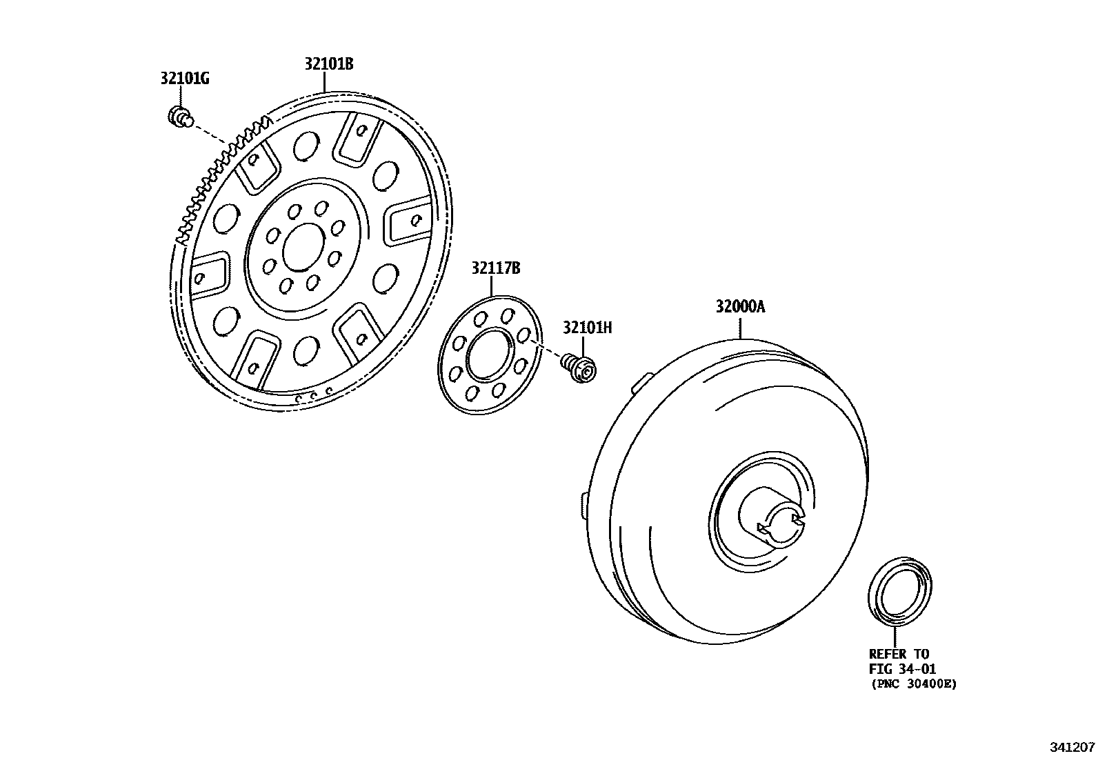 3402 — TORQUE CONVERTER, FRONT OIL PUMP(CVT)