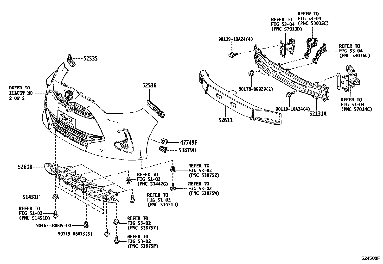5201 — FRONT BUMPER & BUMPER STAY