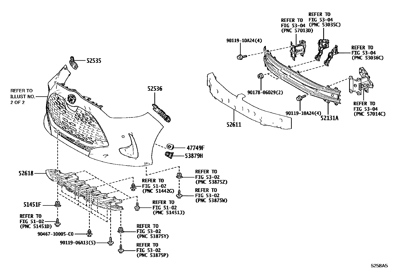 5201 — FRONT BUMPER & BUMPER STAY