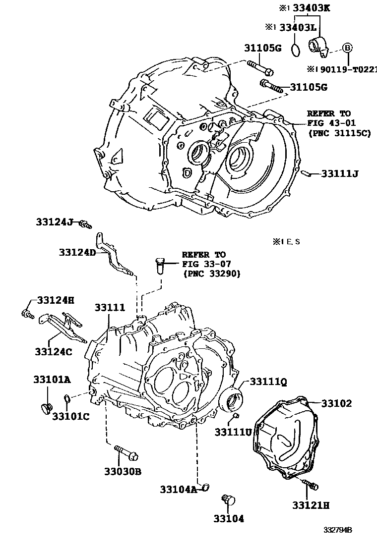 3302 — CLUTCH HOUSING & TRANSMISSION CASE (MTM)
