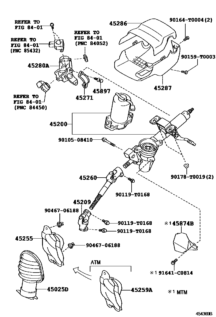 4501 — STEERING COLUMN & SHAFT