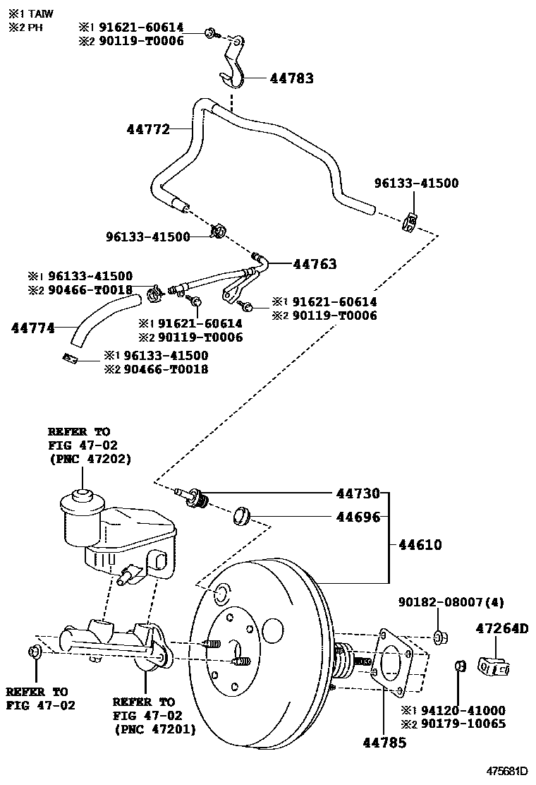 4703 — BRAKE BOOSTER & VACUUM TUBE