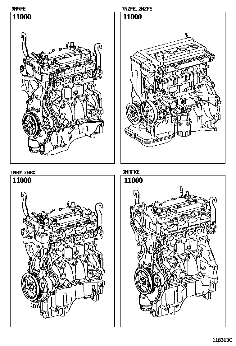 1101 — PARTIAL ENGINE ASSEMBLY