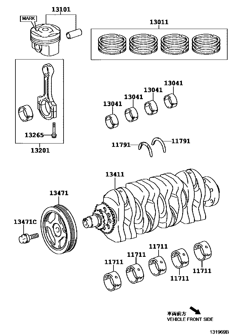 1301 — CRANKSHAFT & PISTON