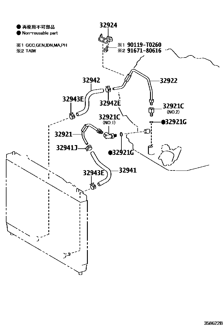 3514 — OIL COOLER & TUBE (ATM)