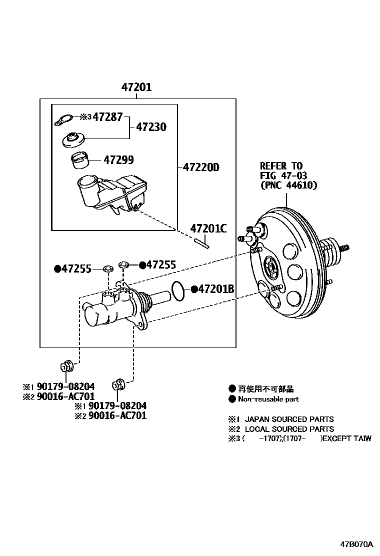 4702 — BRAKE MASTER CYLINDER
