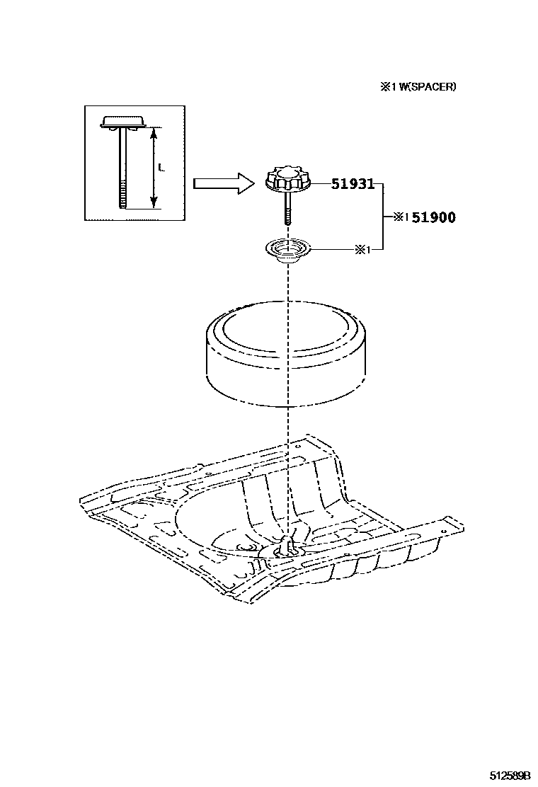 5104 — SPARE WHEEL CARRIER