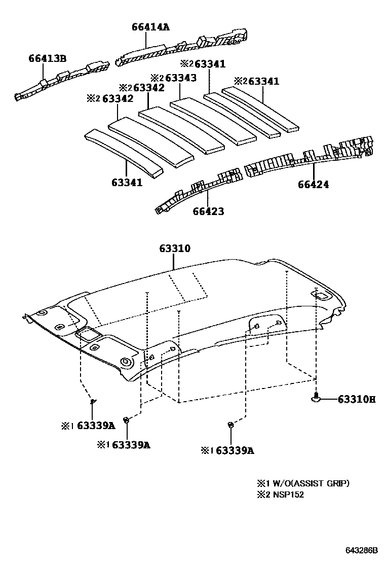 6402 — ROOF HEADLINING & SILENCER PAD