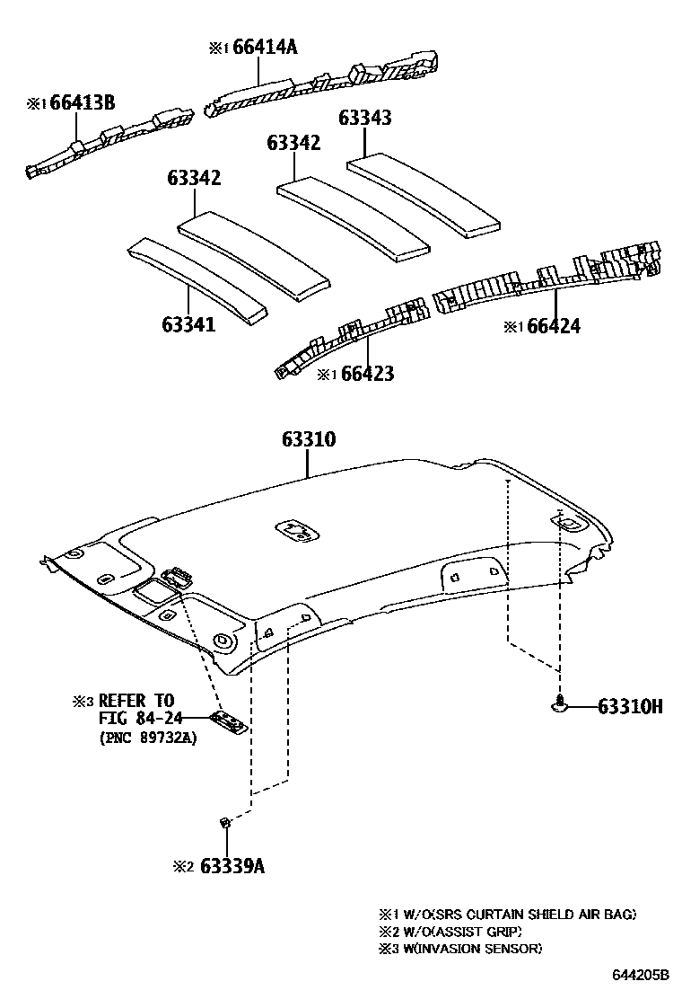 6402 — ROOF HEADLINING & SILENCER PAD