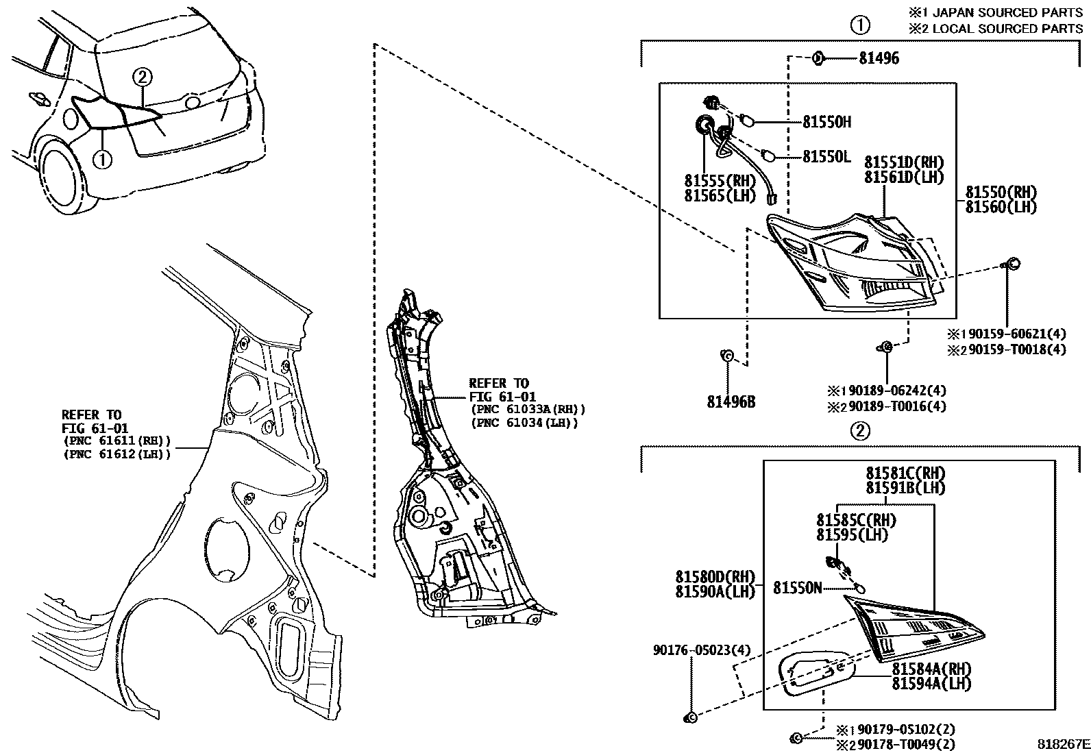 8111 — REAR COMBINATION LAMP