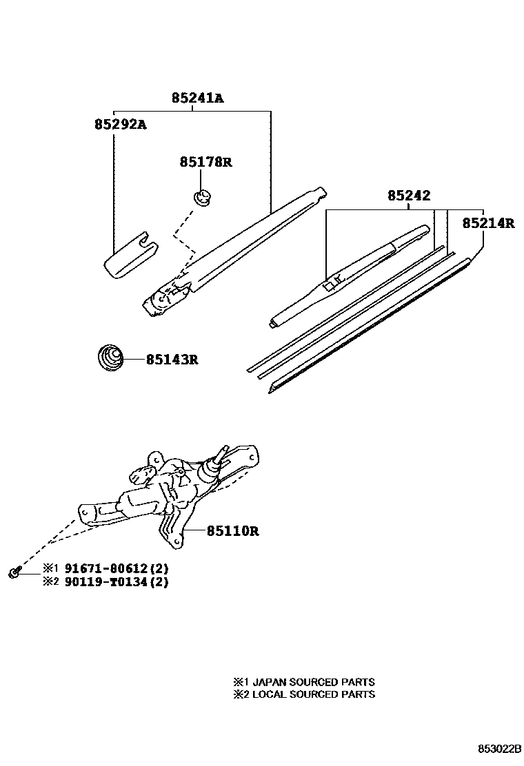8502 — REAR WIPER
